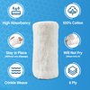 Cotton Gauze Roll-kerlix Gauze Bandage Rolls -6 ply-STERILE - 4 Inches X 12 feet -Extra Absorbency - Medical Gauze Bandage -6 Rolls - Latex Free -Each roll Individual Wrapped-Hospital Grade Quality