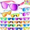 GIFTINBOX Kids Sunglasses Bulk, 16 Pack Kids Sunglasses Party Favor with UV400 Protection, Neon Sunglasses for Boys Girls Goody Bag Stuffers, Beach Pool Birthday Party Favors for Kids 3 4 5 6 7 8