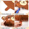 9pcs Bear Balloons, Brown Bear Party Balloons Cute Foil Animal Balloons for Teddy Bear Party Decorations Supplies for Kids Baby Shower, Jungle Theme, Birthday, Woodland, Lawn Decor