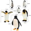 12 Pieces Realistic Polar Animal Figurines Arctic Polar Animal Figures Set Includes 6 Pieces Polar Animal Bear Figurines and 6 Pieces Emperor Penguin Family Figures Birthday Party Favor