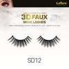 Laflare Silk Lashes 3D FAUX MINK Eyelashes, Light, Reusable, Handmade, Natural Looking, Professional Easy to Apply Eyelashes in a Knitted Style2-3 PACKS BUNDLE SPECIAL (3, SD12)