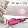 Terviiix Flat Iron Hair Straightener, 2 Inch Widest Ceramic Flat Iron for Hair, Professional Straightening Irons with Adjustable Temp, Fast Styling for Silky Smooth Hair, Dual Voltage, Auto Off, Pink