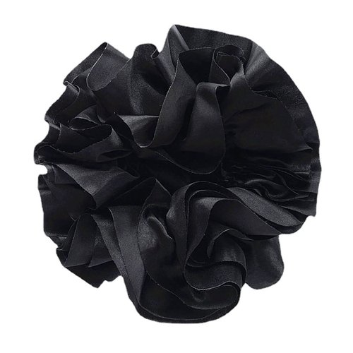 2 Pcs Satin Scrunchies Jumbo Size Pleated Hair Bands Hair Tie Ponytail Holder Hair Accessories fo...