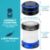 KIZEN Solar Camping Lantern - LED Lanterns for Power Outages, Camping Lights, Emergency Flashlight - Collapsible Lamp, Rechargeable W/ Solar or Plug