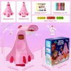 CS COSDDI Drawing Projector for Kids, Projection Drawing Board Kids,Space Shuttle Drawing Projector for Kids with Rocket Ship Toys for Kids,Kids Drawing Projector with 66 Patterns