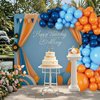 Blue and Orange Balloons Garland Arch Kit,96 Pcs Royal Blue Orange and Light Blue Balloon Arch Kit for Boys Girls Birthday Graduation Engagement Wedding Baby Shower Party Supplies