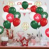 50PCS Red Green and White Balloons,12 inch Christmas Balloons Christmas Balloon Arch Kit Party Decoration,Suitable for Christmas Decoration Birthday Party Supplies