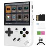 RG35XX Plus Retro Video Handheld Game Console Linux System 3.5 in IPS Screen Built-in 3300mAH Battery 64G TF Card Preinstalled 5500 Classic Games(RG35XX Plus White New)