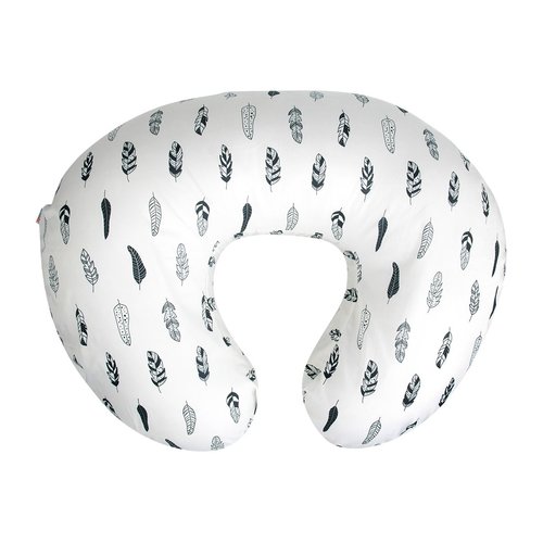 ALVABABY Nursing Pillow Cover Slipcover,100% Organic Cotton,Soft and Comfortable,Feathers Design,Maternity Breastfeeding Newborn Infant Feeding Cushion Cover, ZT01
