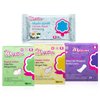Maxim Organic Cotton Sanitary Pads for Women Combo Pack, Regular Menstrual Pads with Wings, Super Pad with Wings, Wrapped Lite Panty Liners, Intimate Wipes for Women