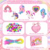 DIZRNOI Jewelry Making Kit for Girls Unicorn Mermaid Charm Necklace Making Supplies Beads Set Birthday DIY Arts and Crafts for Girls