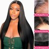MARRYU Straight Lace Front Wigs Human Hair 180% Density Wear and Go Glueless Wigs Human Hair Pre Plucked Pre Cut 100% Human Hair Upgraded No Glue 6x4 Hd Lace & Cap for Comfortable Wear 22 Inch