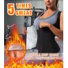 Women Sauna Vest Sweat Tank Top Waist Trainer Workout Slimming Shirt Sauna Tights Compression Top Heat Trapping Suit Gym Sauna Jacket Exercise Bodyshaper Girdle Corset(TBH2003-07-XXXL)