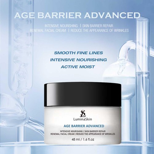 LuminaSkin Age Barrier Advanced Cream - Renewal Facial Cream - Hydrating Face Moisturizer, Anti Aging & Skin Barrier Repair Face Cream