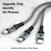 GIANAC 100W USB C Multi Charging Cable [1.2M] 3 in 1 Charging Cable with E-Mark Chip, USB C [100W]+Lightning[27W]+Micro[10W] for iPad Pro, iPad Mini, MacBook Pro/Air/iPhone14 13 12 11