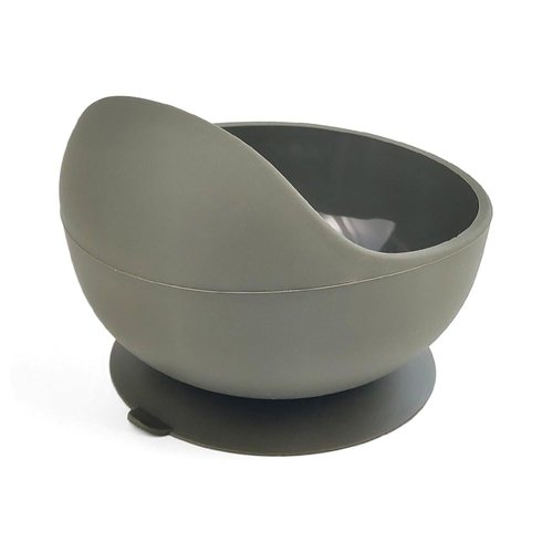 Hairaco SLIP STOP Round Silicone Bowl for Hair Color, Hair Bleach- Unique Non-Slip Suction Hair Dye Bowl for Hair Dye & Coloring, Durable Mixing Bowls for Salon, Studio or Home (Dark Olive)