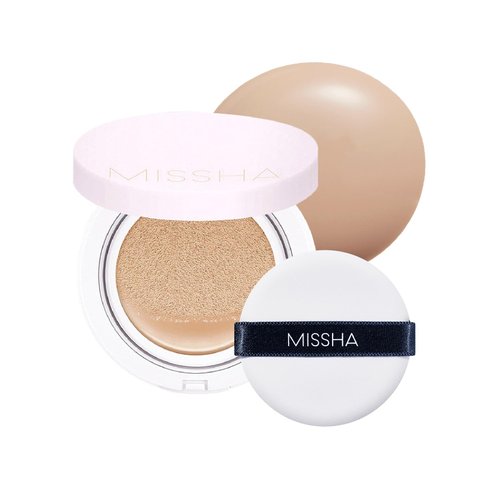MISSHA Magic Cushion Foundation No.23 Natural Beige for Light with Neutral Skin Tone Flawless Coverage,Dewy Finish,Easy Application for All Skin Types