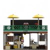 General Jim's 'Gulp & Go' Modular Convenience Store & Gas Station Building Blocks Set – 320-Piece Urban Street Corner Kit with Accessories, Treats & 2 Figurines – Compatible with Major Brick Brands