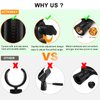 4 Pcs Universal Microphone Clip, Adjustable Mic Clip Holder for Mic Stand，Come with 5/8" Male to 3/8" Female Screw Adapter