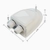 Haoguo ABS Solar Double Cable Entry Gland for All Cable Types 2mm² to 6mm² for Solar Project on RV Camper Van Travel Trailer Boat Cabin-White