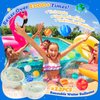 hahaland Reusable Water Balloons for Kids-12 PCS Refillable Water Ball Quick Fill Splash Balls for Summer Beach Toys Outdoor Pool Toy for Boys Girls Age 3 4 5 6 7 8+ for Party Yard Water Fight Game