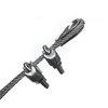 HEVERP 24PCS M4 Stainless Steel Wire Rope Cable Clip Clamp