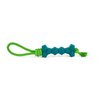 Leaps & Bounds Rubber Bone & Rope Dog Toy Medium