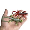 NAKIMO Plastic Lizard Toys Artificial Model Reptile Realistic Rubber Lizard Animal Figures for Halloween Party Decoration, Practical Joke and Educational Toys, 12Pcs