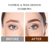 Music Flower Double Ended Eyebrow Pencil, Waterproof Natural Brow Enhancing Pen, Long lasting Eye Makeup, Pack of 1, Dark Brown