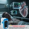 Blood Oxygen Saturation Monitor Fingertip Pulse Oximeter Blood Oxygen Monitor Fingertip Including Battery and Lanyard Suitable for Both Adults and Children