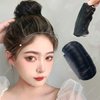 BASEMMAHER Bump It Up Volume Hair Bun Invisible False Hair Clip Hair Base Bump Hair Pad Styling Insert Comb Clip Bun Tool for Women Girls Lady DIY Hairstyle Hair Pad Accessories 2 Pieces (Black)