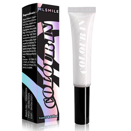 BEUKING Disposable Hair Dye Color Comb, DIY Natural Hairstyle Cream, Colored Mascara, Washable Easily Cleaning Disposable Hair Wax for Festival Daily Boys Teen Girls Hair Dye (03#WHITE, 1 OZ)