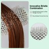 EAGLE FORTRESS Professional Round Hair Brush for Blow Drying with Ceramic + Ionic, Round Brush for Blow Out with Innovative Bristle Combination Round Brush for Bangs, Blowout, Styling (2.08in)
