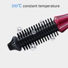 Curling Iron Brush, Folding Electric Hair Curler Heated Curling Wand Styler Hot Comb Brush Ceramic Coating Portable Hair Dressing Beauty Tool for Home Professional Salon(American