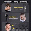 Ukeety Professional Hair Clippers for Men Cordless Hair Trimmer with LED Display Low Noise T-Blade Beard Trimmer Hair Cutting Kit Barber Clippers Bikini Trimmer for Women