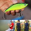 Sougayilang Fishing Lures Swimbait Vibe Crankbaits for Trout Bass Perch Musky Walleye Fishing-Style-F 10Pcs