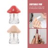 10Pcs Empty Lip Gloss Tubes, Mushroom-Shaped Cute Clear Lip Gloss Containers Refillable Transparent Lip Balm Container, Lip Gloss Bottle Tube Vials for Lipstick Samples Liquid Cosmetics