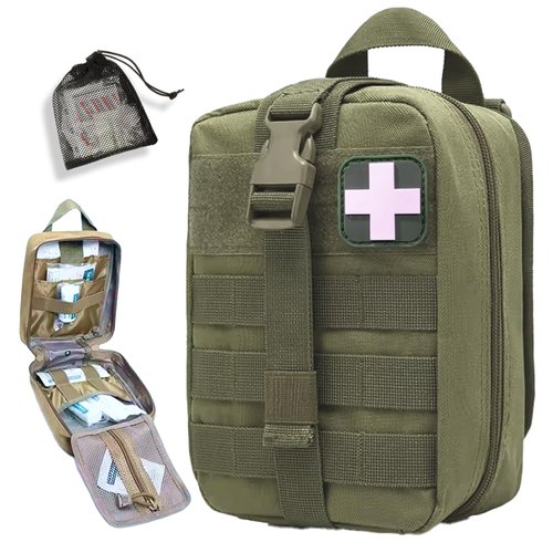 Orca Tactical MOLLE Rip-Away EMT Medical First Aid Pouch (Bag Only) (OD Green)