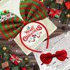 ONEPEACE Christmas Sequin Bow Headband with Heart Sunglasses, Perfect Costume Hair Accessories for Christmas Holidays Party Supplies (Red)