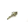 Generic Smaller bronze flower design hair pin alligator clip fine thin hair
