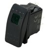 Amarine Made 12v 20 Amp Waterproof LED On/Off Boat Marine SPST 3P Rocker Switch with Light (Green)