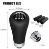QIANG KUN Universal Shift Knob 5 Speed Manual Gearbox Shift Knobs Fit for Most Car Transport Vehicles（Black Line）