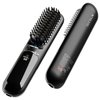 Mylyis Cordless Hair Straightener Brush，6 Modes，410°F ，Portable Mini Straightener for Women，Negative Ion Travel Hot Comb
