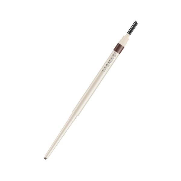 Farmasi Mechanical eyebrow pencil with brush, Deep Brown - Smudge-Proof Long-Lasting Mechanical Eyebrow Enhancer for Natural-Looking Brows