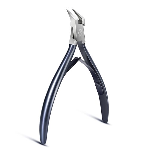 FERYES Toenail Clipper Straight Blade for Ingrown and Thick Nails - Stainless Steel and Sharp Pointed Tip Ingrown Nail Clipper – Wide Jaw Toe Nail Cutter Podiatry Tool Dark Gray