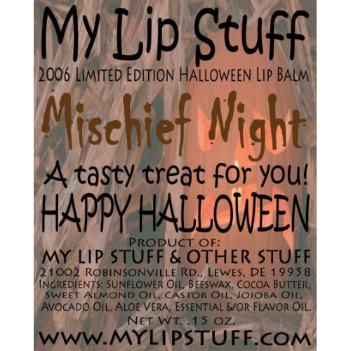 My Lip Stuff- Mischief Night (Raisins & Almonds Flavor) Limited Edition Halloween Lip Balm