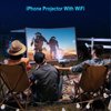 Mini Projector with WiFi, Antmap Phone Projector for iPhone Mini Pocket Projector WiFi Projector Portable Projector with HDMI Wireless Projector Compatible with Phone/Laptop/TV Stick/Game Console