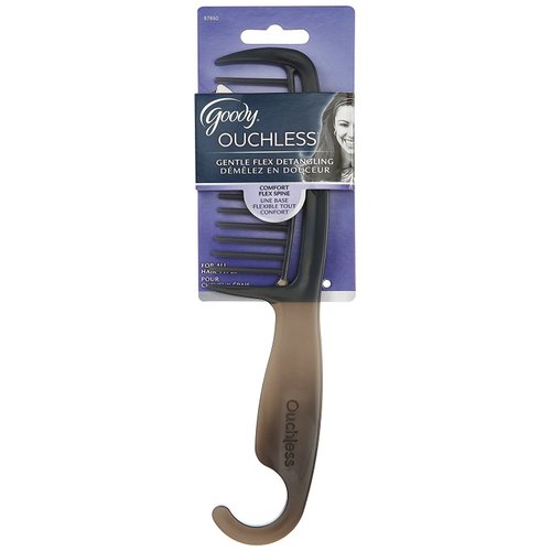Goody Ouchless Shower Hair Comb - All-Purpose Comb for Tangles, Wet or Dry - Pain-Free Hair Accessories Ideal for All Hair Types - Detangler for Women, Men, Boys, and Girls