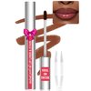 Vevivia Lighting Lip Liner - Lip Stain Peel Off with Tweezer, Long Wear Peel Off Lip Liner Tattoo with Matte Finish, Waterproof, Smudge-proof, Transfer-proof, Highly Pigmented Color, Coffee