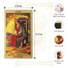 EGCUQ 78 Tarot Cards with Guide Book,Rider Waite Tarot Deck,Gold Foil Tarot Cards Deck for Beginners Waterproof and Durable